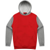 Balwun Mens Hoodies Grey Red